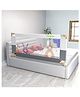 BAYBEE Baby Bed Rail Guard for Baby Toddlers Safety -  Portable Kids Bed Rail Safeguard Fence with 28 Adjustable Height | Foldable Single Side Bed Protector for Newborn Baby (Grey/White -  200x80cm)