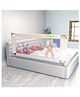 BAYBEE Baby Bed Rail Guard for Baby Toddlers Safety -  Portable Kids Bed Rail Safeguard Fence with 28 Adjustable Height | Foldable Single Side Bed Protector for Newborn Baby (Grey/White -  200x80cm)