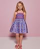 Cherry Crumble By Nitt Hyman Cotton Sleeveless Floral Printed Smocked Dress - Multi Colour