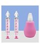 The Cheeky Kidzz Baby Pressure Nasal Syringe Nose Suction With Nasal Aspirator For Babies BPA Free (Pink)