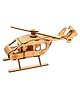 The Puzzl Co - DIY Wooden Puzzle for Kids and Teens - Helicopter | 3D Puzzle | Aesthetic Home Decor Item, Construction Toy, Modeling Kit, School Project - Easy to Assemble