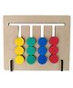 The Puzzl Co- Wooden Slide Puzzle for Kids 2+ Years - Two-Sided Play, Color & Shape Matching, Brain Teaser Game, Durable Wooden Fibre Material, Solve 35 Unique Puzzles, Perfect Educational Gift Idea