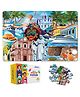 The Puzzl Co - Goa Jigsaw Puzzle for Kids 6 Years & Up, 100-Piece City Puzzle with Frame, Compact & Travel-Friendly, Educational Puzzle to Learn Goa's Culture, Monuments & Food