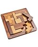 The Puzzl Co - Square Shaped Wooden Pentomino Puzzle, 3D Wooden Puzzle for Kids 4+ Years, Brain Teaser Game, Educational Puzzle Set for Kids, Durable and Sturdy