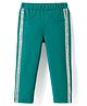 Babyhug Cotton Lycra Knit Full Length Jeggings with Sequin Detailing - Green