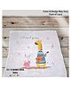 BitFeex Bamboo Cotton Muslin Swaddle Blanket Baby Unicorn Printed - White