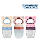 BitFeex Silicone Food Fruit Nibbler Bear with Extra Mesh Soft Pacifier Feeder Teether for Infant Baby Elegant BPA Free