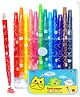 BitFeex Twist Crayons for Kids 12 Pcs Crayon Set with Coloring Book - Multicolor