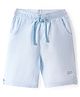 Kookie Kids Cotton Woven Striped Shorts - Light Blue