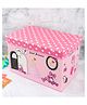 Yellow Bee Sweet Princess Multi-Functional Folding Storage Box Organizer Cum Stool with Seat Cushion Set of 1 - Pink, One Size