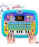 Planet of Toys LED Learning Educational Computer for Kids | Alphabet Learning Toy with 26 English Words, Songs, Animal Voices, Spelling & Reading | Piano Music & Interactive Fun for Kids & Toddlers