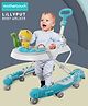 Mothertouch Lillyput Musical  Walker  with Adjustable Parent & Push Handle | 360° Wheel & Feeding Tray - Turquoise