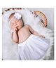 MOMISY Baby Photoshoot Clothes, Skirt & Headband for Kids - White