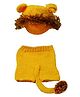 MOMISY Handmade Crochet Baby Photography Photoshoot Prop, Pant with Cap Costume-Yellow Lion