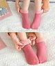 Akinos Kids Cotton Fleece Solid Socks - Pink