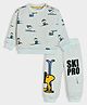 Mi Arcus Peanuts Featuring Full Sleeves Snoopy Printed Coordinating Sweatshirt & Joggers Set- Sky Blue