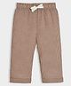 Mi Arcus Viscose Cotton Checked Pant - Brown