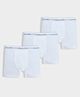 Mi Arcus Cotton Pack of 3 Solid Briefs - White