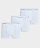 Mi Arcus Cotton Pack of 3 Solid Briefs - White