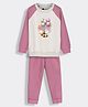 Orange Sugar Cotton Full Raglan Sleeves Bee Printed Sweatshirt & Joggers Set - Off White