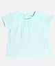 MINI KLUB Cotton Half Sleeves Solid Top - Sea Green