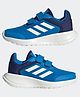 Adidas Kids Velcro Closured Casual  Shoes with Tape Detailing - Blue & White