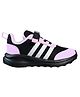 Adidas Kids Sports Shoes With Velcro Closure - Black & Purple