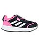 Adidas Kids Velcro Closure Sports Shoes with  Tape Detailing - Black & Pink