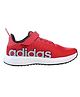 Adidas Kids Velcro Closure Sports Shoes  with Brand Text Embossing - Red & Black