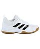 Adidas Kids Lace Up Closure Sports Shoes  with Tape Detailing - White & Black