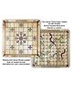 Ashta Chowka Bara with snakes and ladder - Light Brown