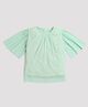 Tiny Girl Full Sleeves Textured Top - Green