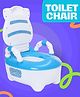Ehomekart Potty Training Toilet Seat Comfortable Toddler Potty Ergonomic and Portable Toilet for Kids Easy to Clean Potty Seat for Toddlers and Babies Toilet Training - Blue