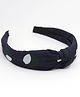 Milyra Polka Dots Detailed Hair Band - Navy Blue