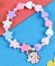 Asthetika Unicorn & Hearts Designed Beaded Bracelet - Pink