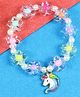 Asthetika Floral & Unicorn Designed Bracelet - Pink & Purple