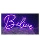 The Eurotex Believe Neon Signs LED Neon Signs Light LED Art Decorative Sign - Wall Decor/Table Decor, Home Decor for Party Kids Room Living Room House Bar Pub Hotel Beach 22x12 in
