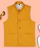 KIDS ISLAND Sleeveless Solid Nehru Jacket - Orcher