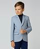 KIDS ISLAND Full Sleeves Solid Blazer - Grey