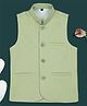 KIDS ISLAND Ethnic Nehru Jacket - Pista Green