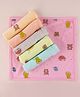 Simply Terry Knit Animal Printed Wash Cloths Pack of 6 - Multicolor