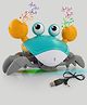 UrbanTots Crawling Crab Toy With Music - Mint Green