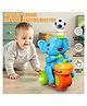 UrbanTots Musical Elephant Walking Drummer Toy With Levitation Ball With Flashing Lights & Music ( Color May Vary)