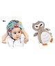 Ortis Baby safety Combo of Baby Helmet and Baby Head Protector Cushion Backpack (Color And Design May Vary)