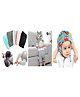 Ortis Baby safety Combo of Baby Helmet and Baby Head Protector Cushion Backpack and kneepad (Color And Design May Vary)