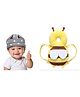 Ortis Baby safety Combo of Baby Helmet and Baby Head Protector Cushion Backpack (Color And Design May Vary)
