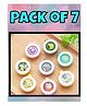 Ortis Reusable Mosquito Repellent Badge Pack of 7 - Colour & Print May Vary