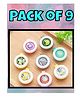 Ortis Reusable Mosquito Repellent Badge Pack of 9 - Colour & Print May Vary