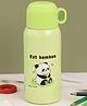 Yellow Bee Stainless Steel Adorable Panda Flask with Eat Bamboo Design - 550 ml