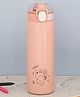 Yellow Bee Stainless Steel Bunny Flask with Sweet Design and Spill-Proof Lid Pink - 500 ml